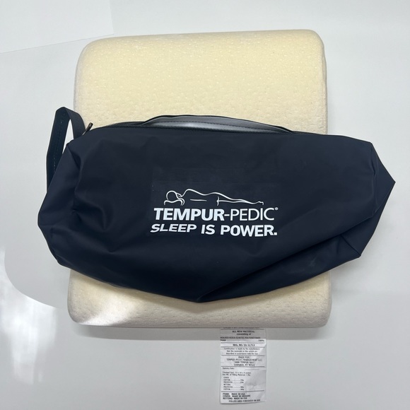 Never Used Tempur-Pedic Travel Neck Pillow with Case 13” x 10” x 4” - Picture 4 of 8
